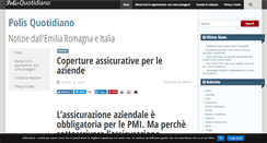 Desktop Screenshot of polisquotidiano.it